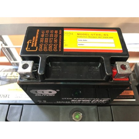 Акумулятор на скутер OUTDO UTX4L-BS MF 12v 4Ah 90A