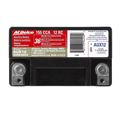 Вспомогательный аккумулятор AGM ACDelco AUX12 12v 10Ah 155A
