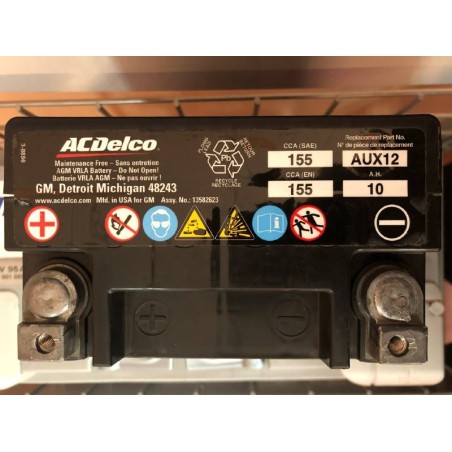Вспомогательный аккумулятор AGM ACDelco AUX12 12v 10Ah 155A