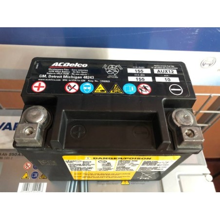 Вспомогательный аккумулятор AGM ACDelco AUX12 12v 10Ah 155A