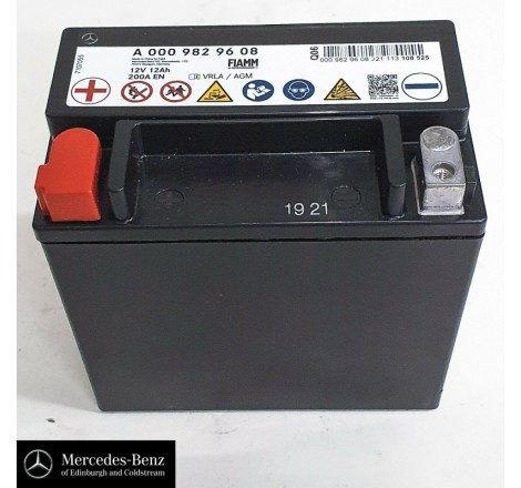 Дополнительный аккумулятор Fiamm A 000 982 96 08 VRLA/AGM 12v 12Ah 200A EN