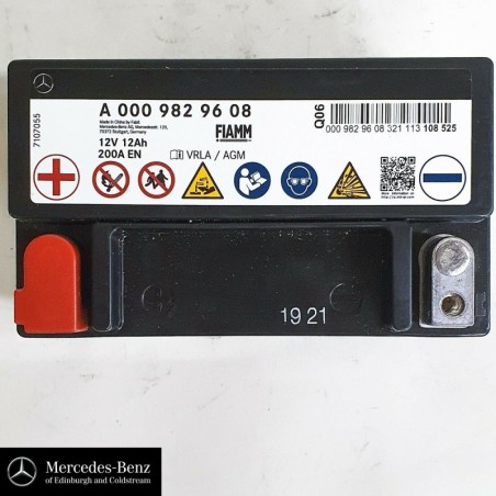 Дополнительный аккумулятор Fiamm A 000 982 96 08 VRLA/AGM 12v 12Ah 200A EN