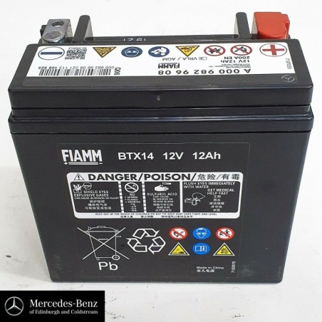 Дополнительный аккумулятор Fiamm A 000 982 96 08 VRLA/AGM 12v 12Ah 200A EN