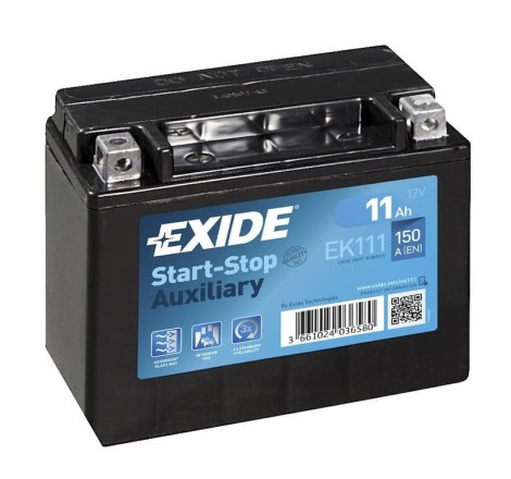 Аккумулятор AGM EXIDE START-STOP EK111 12v 11Ah 150A Оригинал
