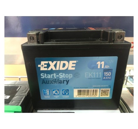 Аккумулятор AGM EXIDE START-STOP EK111 12v 11Ah 150A Оригинал