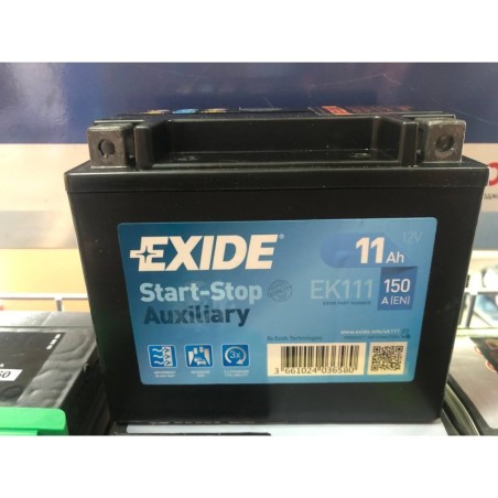 Аккумулятор AGM EXIDE START-STOP EK111 12v 11Ah 150A Оригинал