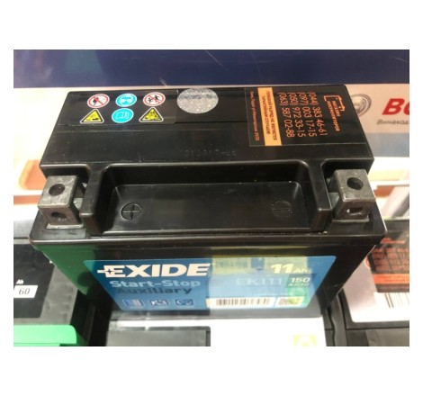 Аккумулятор AGM EXIDE START-STOP EK111 12v 11Ah 150A Оригинал