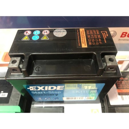Аккумулятор AGM EXIDE START-STOP EK111 12v 11Ah 150A Оригинал