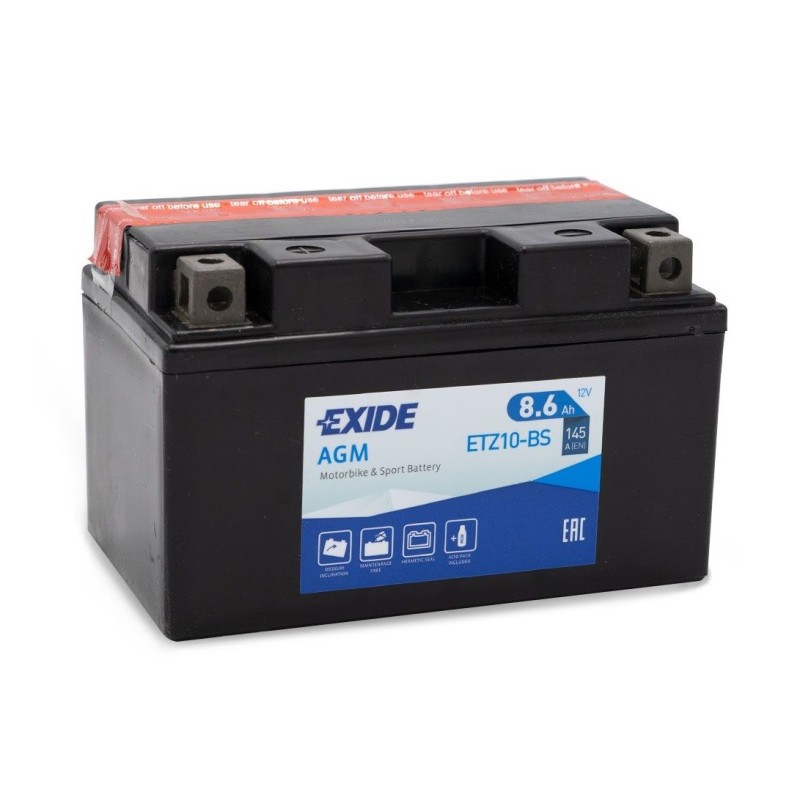 Аккумулятор EXIDE ETZ10-BS 12v 8.6Ah 145A Оригинал
