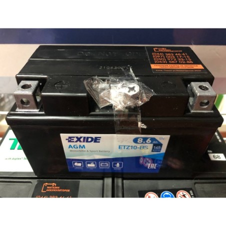 Аккумулятор EXIDE ETZ10-BS 12v 8.6Ah 145A Оригинал