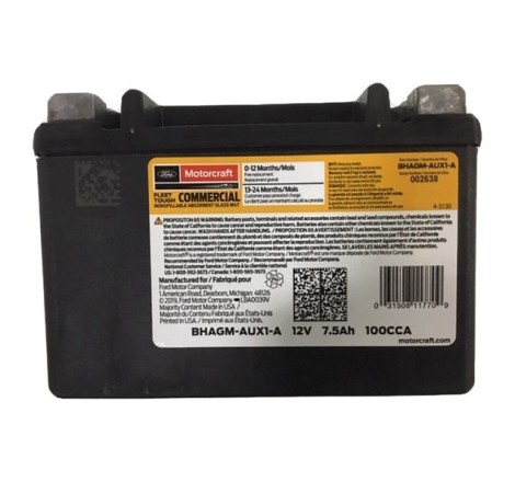 Аккумулятор Motorcraft BHAGM-AUX 12V 7.5Ah 100 CCA