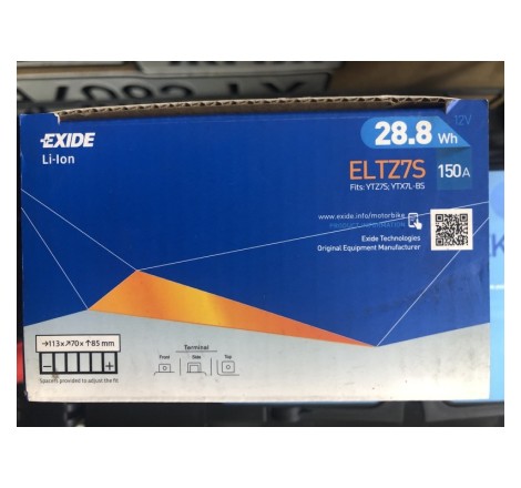 Литий-ионный аккумулятор EXIDE Li-lon ELTZ7S 12v 28.8Wh 150A