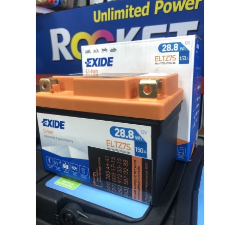 Литий-ионный аккумулятор EXIDE Li-lon ELTZ7S 12v 28.8Wh 150A