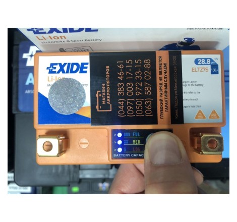 Литий-ионный аккумулятор EXIDE Li-lon ELTZ7S 12v 28.8Wh 150A