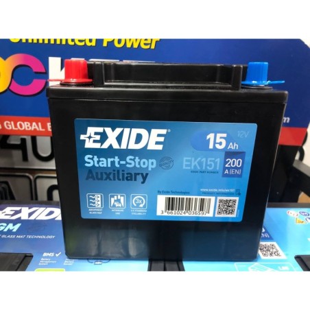 Аккумулятор на JAGUAR/LAND ROVER EXIDE EK151 12v 15Ah 200A