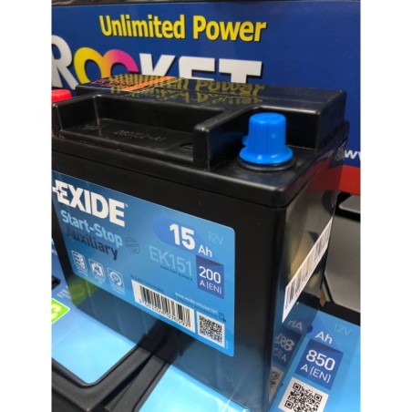Аккумулятор на JAGUAR/LAND ROVER EXIDE EK151 12v 15Ah 200A