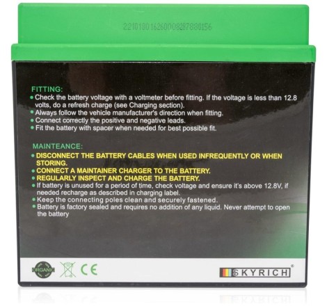 Аккумулятор Skyrich Lithium HJ51913-FP 12V 90Wh 19Ah 450A