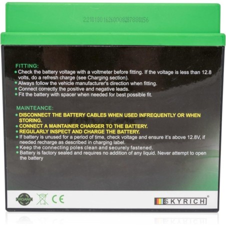 Аккумулятор Skyrich Lithium HJ51913-FP 12V 90Wh 19Ah 450A