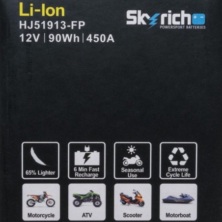 Аккумулятор Skyrich Lithium HJ51913-FP 12V 90Wh 19Ah 450A