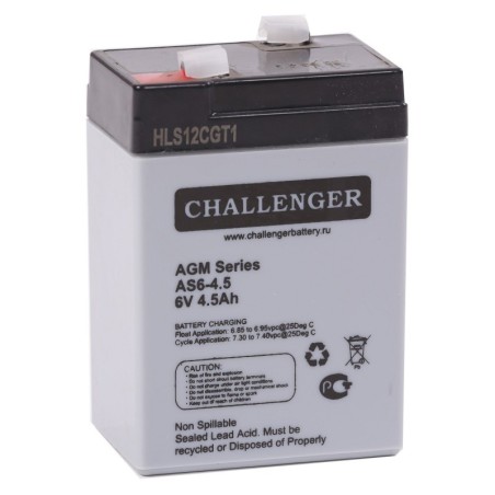 Аккумуляторная батарея Challenger AS6-4.5 6v 4.5Ah