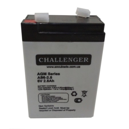 Аккумуляторная батарея Challenger AS6-2.8 6v 2.8Ah