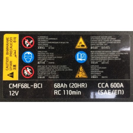 Автомобильный аккумулятор CMF68L-BCI 68Ah 12v 600CCA