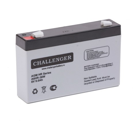 Аккумуляторная батарея Challenger A6HR-36W 6v 9Ah