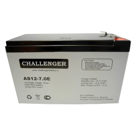 Аккумуляторная батарея Challenger AS12-7.0Е 12v 7Ah