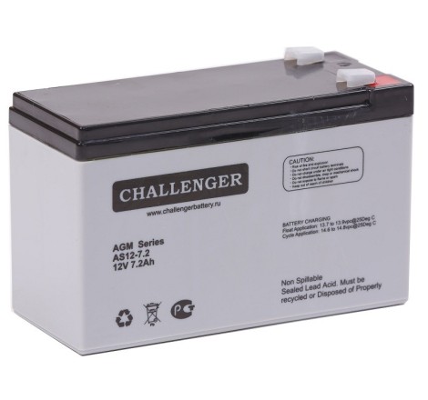 Аккумуляторная батарея Challenger AS12-7.2 12v 7.2Ah