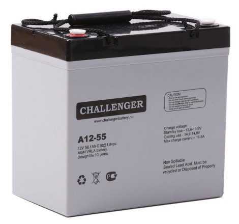 Аккумуляторная батарея Challenger A12-55 12v 55Ah