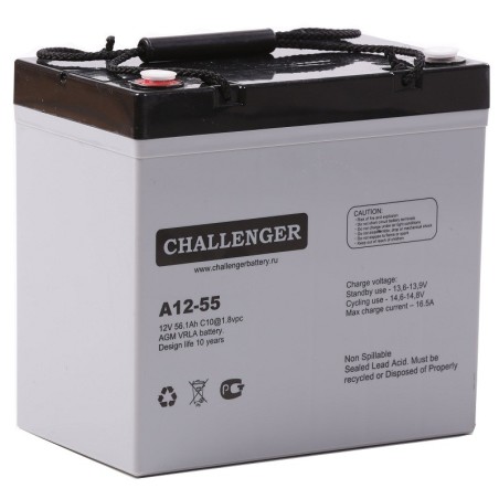Аккумуляторная батарея Challenger A12-55 12v 55Ah
