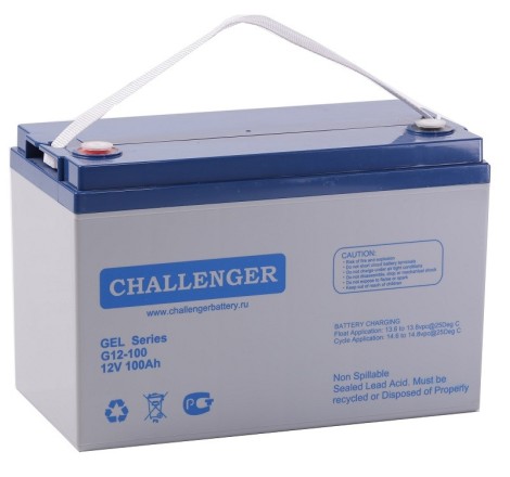 Аккумуляторная батарея Challenger G12-100 GEL 12v 100Ah