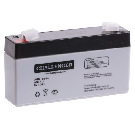 Аккумуляторная батарея Challenger AS6-1.3 12v 1.3Ah