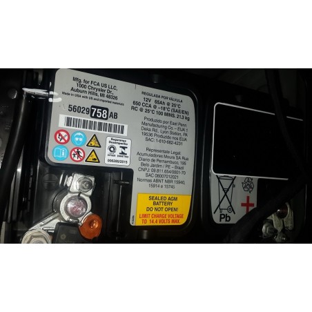Аккумулятор на JEEP COMPASS/Grand Cherokee Start/Stop 56029758AB 12v 65Ah 650 CCA