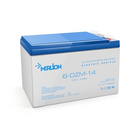 Акумуляторна батарея тягова MERLION AGM 6-DZM-14 12V 14Ah