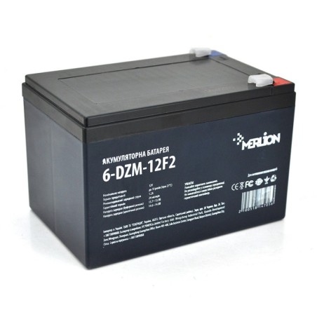 Аккумулятор тяговый ДЛЯ ЭЛЕКТРОВЕЛОСИПЕДА MERLION 6-DZM-12 12V 12Ah