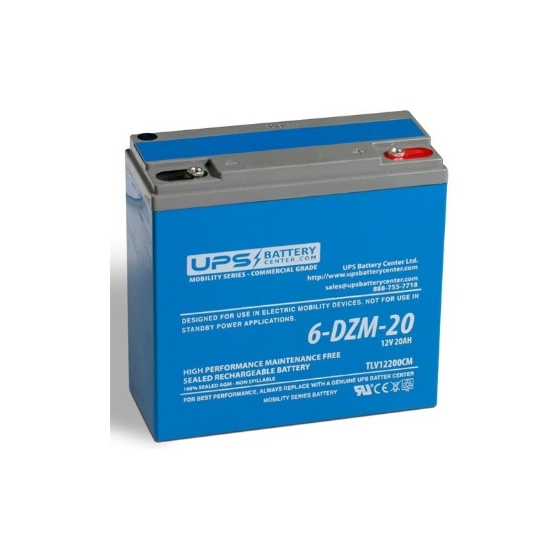 Тяговый велосипедный аккумулятор 6-DZM-20 12V 20Ah
