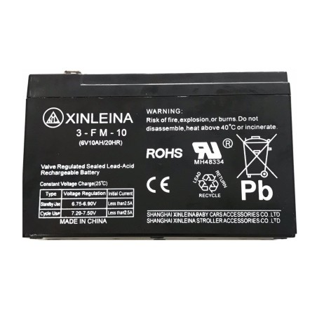 XINLEINA 3-FM-10 6v 10Ah аккумулятор для детского электромобиля