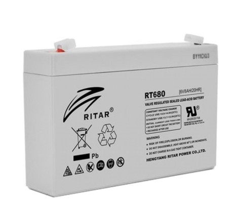 Аккумулятор на детский электромобиль AGM RITAR RT680 6V 8Ah