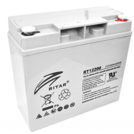 Тяговая аккумуляторная батарея AGM RITAR RT12200 12V 20Ah