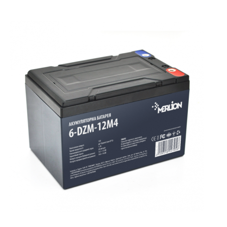 Тяговая батарея AGM MERLION 6-DZM-12 M5 12V 12Ah на все виды электродвигателей
