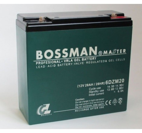 Тяговый аккумулятор BOSSMAN 6DZM20 (12V 20Ah20HR)