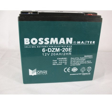 Тяговый аккумулятор BOSSMAN 6DZM20 (12V 20Ah20HR)