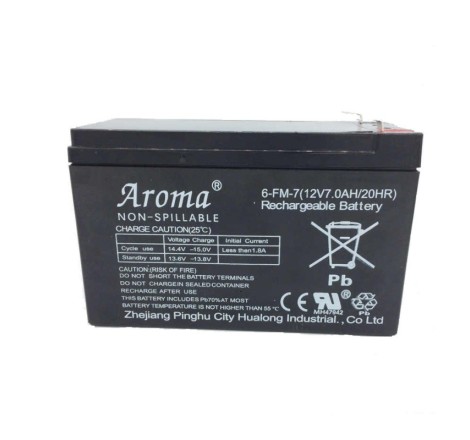 Аккумулятор Aroma 6-FM-7 на детский электромобиль (12V7.0Ah/20hR)