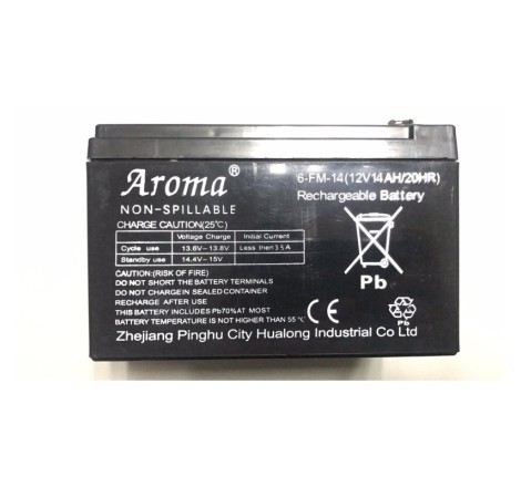 Аккумулятор Aroma 6-FM-14(12v14AH/20HR) на детский электромобиль