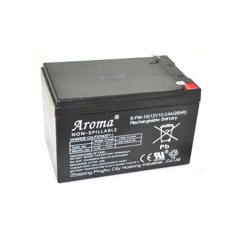Аккумулятор Aroma 6-FM-10(12V10.0Ah/20hR) для детского электромобиля