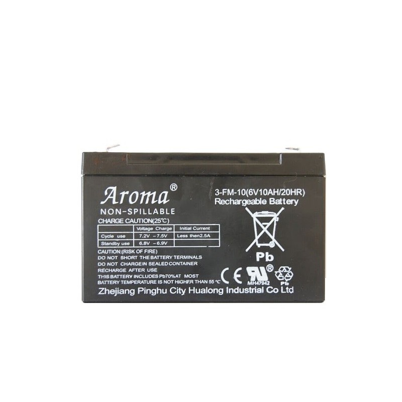 Аккумулятор Aroma 3-FM-10(6V10AH/20HR) для детского электромобиля
