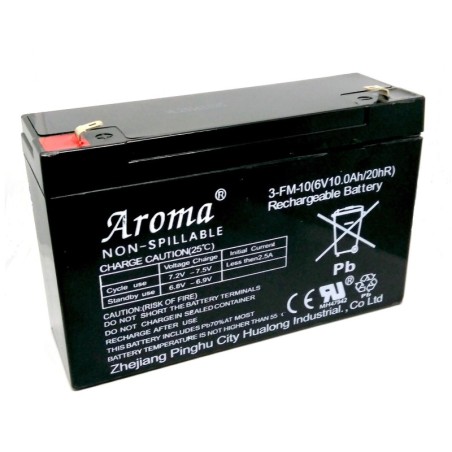 Аккумулятор Aroma 3-FM-10(6V10AH/20HR) для детского электромобиля
