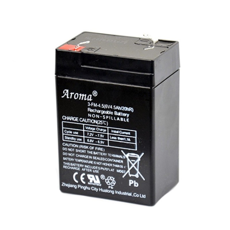 Аккумулятор Aroma 3-FM-4.5(6V4.5AH/20hR) для детского электромобиля