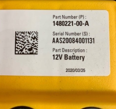 Акумулятор TESLA S AGM U1LS 1480221-00-A 12v 30Ah(20HR)